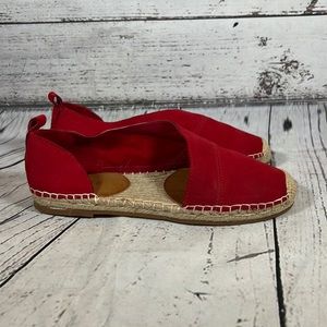 1 State Red Cut Out Sandal